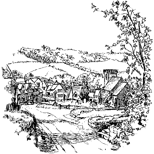 Illustration of Bath countryside